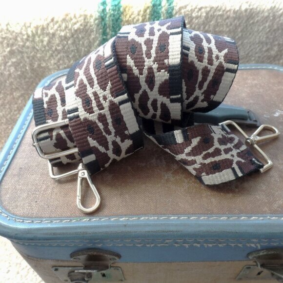 Crossbody Strap Adjustable Animal Print & Stripe NWOT - Picture 1 of 10